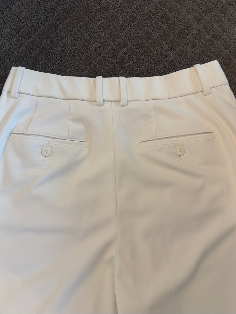 Uniqlo Off-White Wide-Leg Dress Pants - Picture 5 of 7